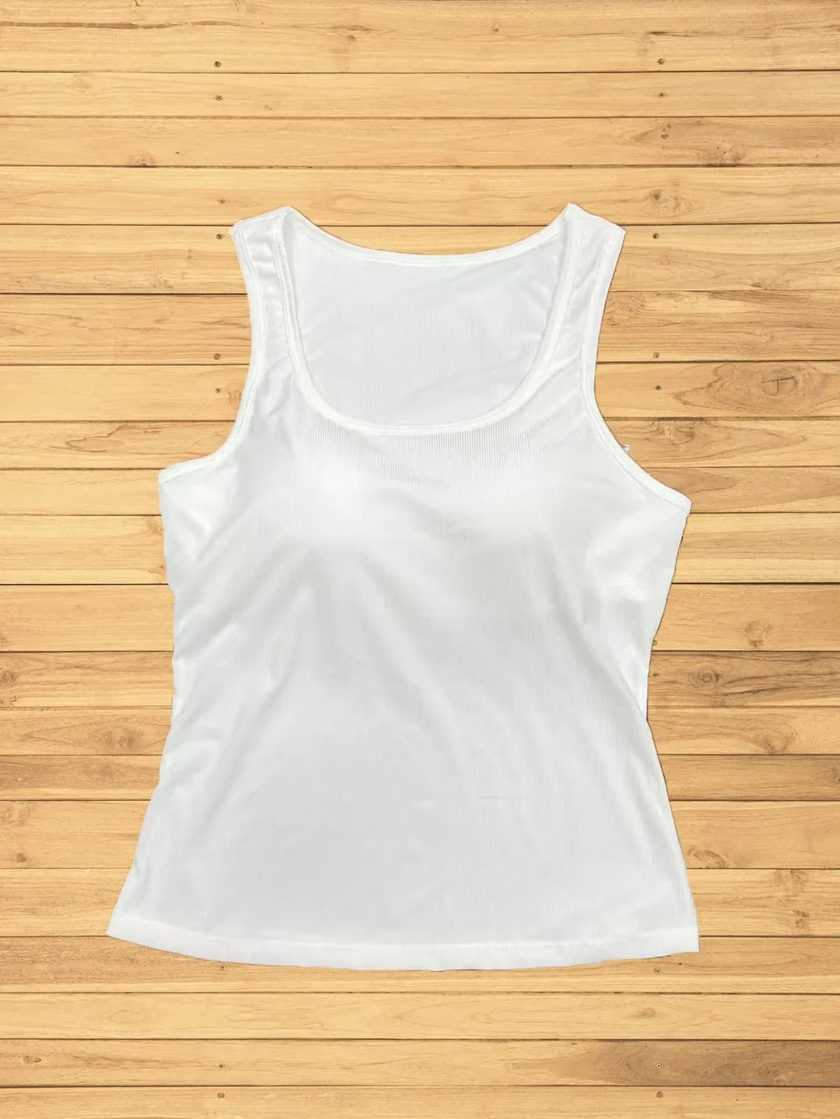 White product flat lay