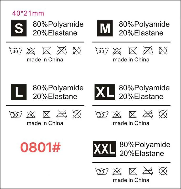 0801 care and composition label